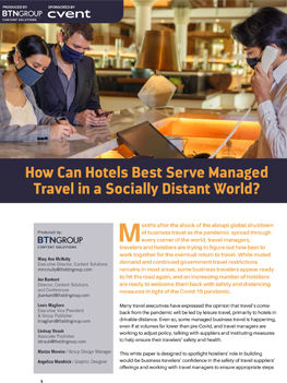 How Can Hotels Best Serve Managed Travel in a Socially Distant World? How Can Hotels Best Serve Managed Travel in a Socially Distant World?